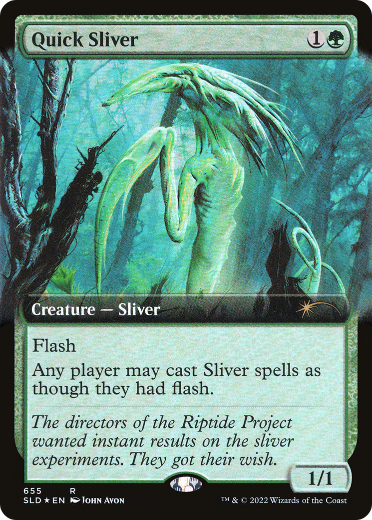 Quick Sliver (Extended Art) [Secret Lair Drop Promos] | Galactic Gamez