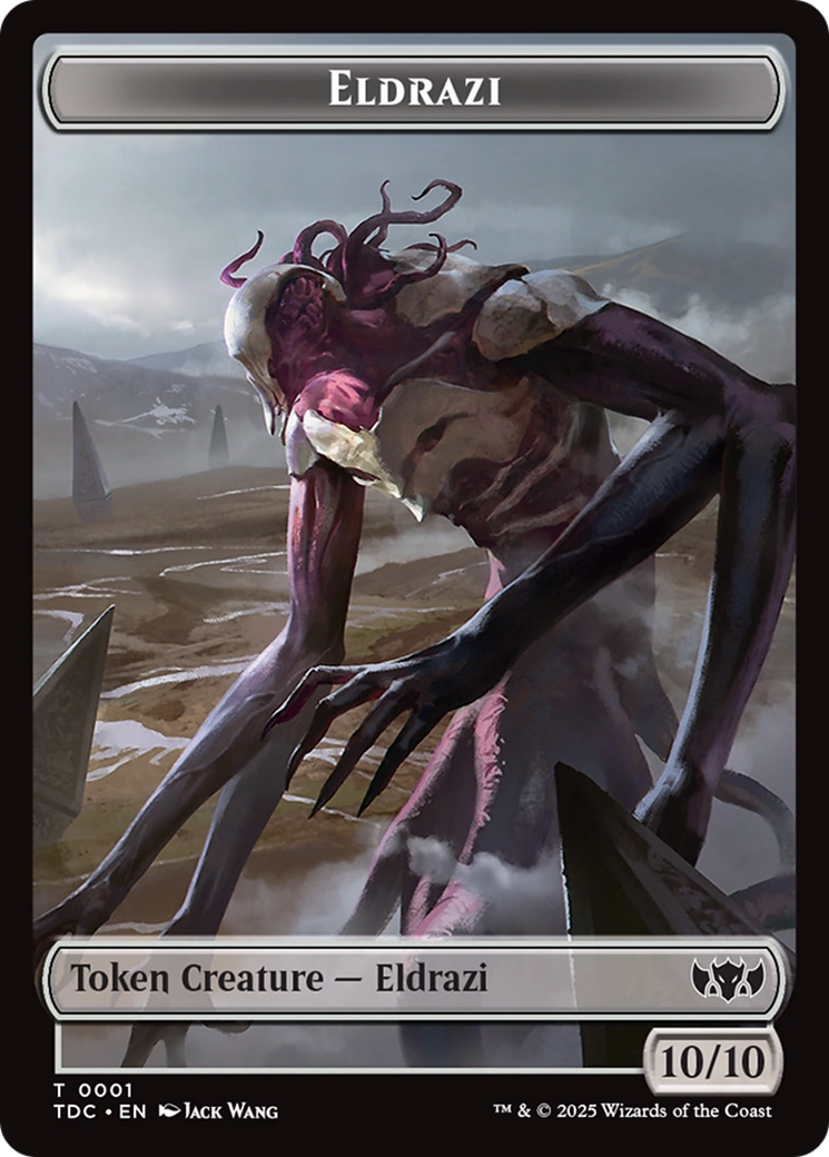 Eldrazi // Citizen Double-Sided Token [Tarkir: Dragonstorm Commander Tokens] | Galactic Gamez