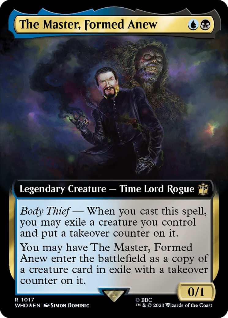 The Master, Formed Anew (Extended Art) (Surge Foil) [Doctor Who] | Galactic Gamez