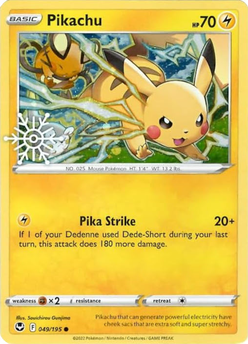 Pikachu (049/195) (Holiday Calendar) [Sword & Shield: Silver Tempest] | Galactic Gamez