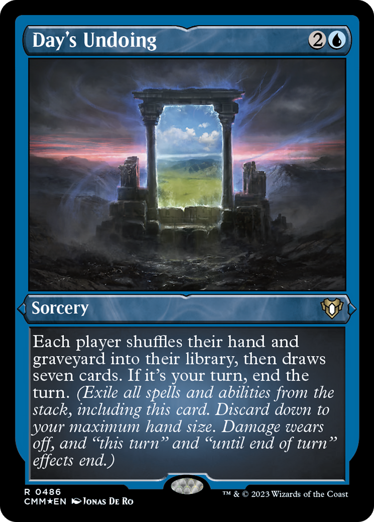Day's Undoing (Foil Etched) [Commander Masters] | Galactic Gamez