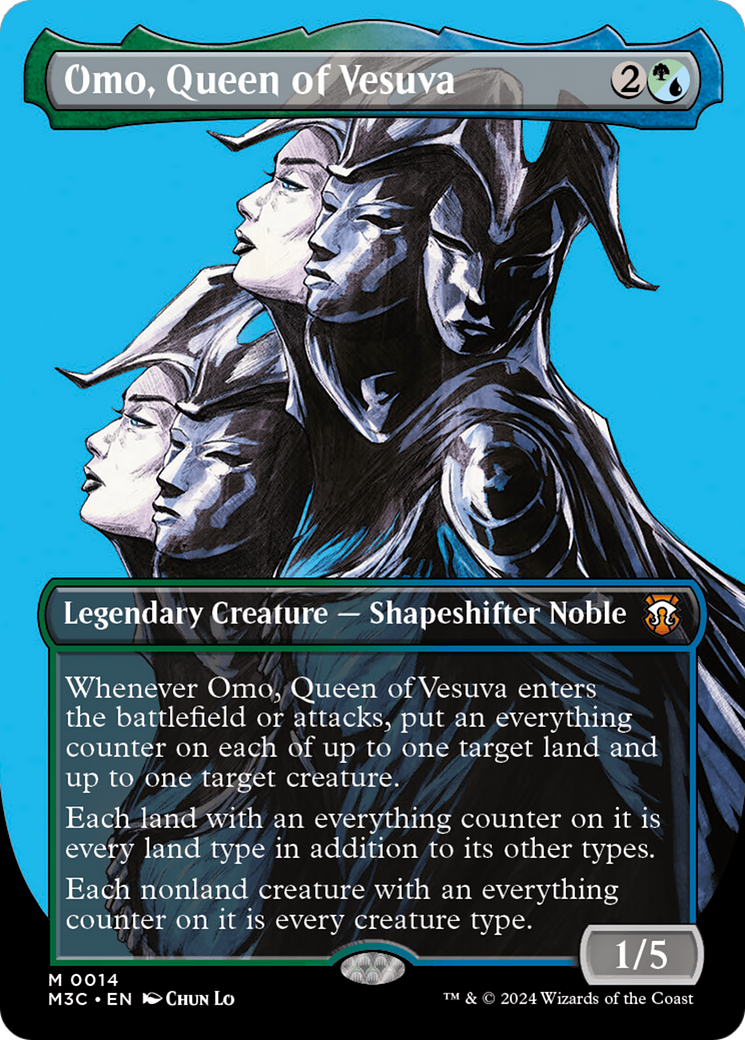 Omo, Queen of Vesuva (Borderless) [Modern Horizons 3 Commander] | Galactic Gamez