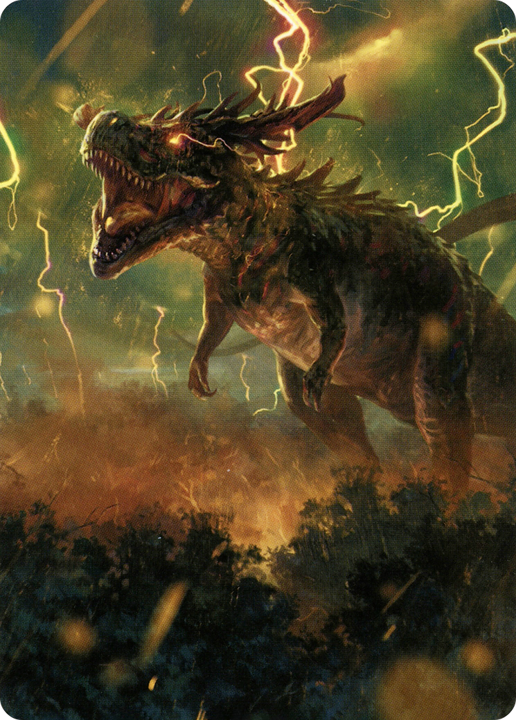 Thrasta, Tempest's Roar Art Card (42) [Modern Horizons 2 Art Series] | Galactic Gamez