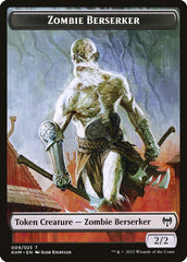 Elf Warrior // Zombie Berserker Double-Sided Token [Kaldheim Tokens] | Galactic Gamez