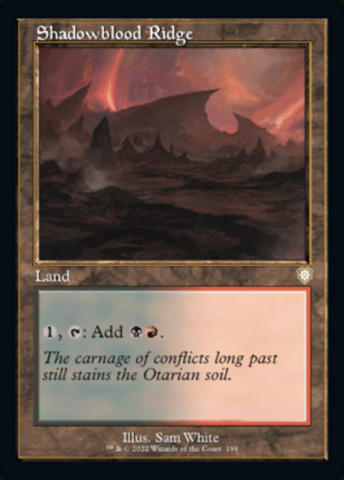 Shadowblood Ridge (Retro) [The Brothers' War Commander] | Galactic Gamez