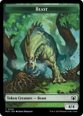 Thopter // Beast Double-Sided Token [March of the Machine Commander Tokens] | Galactic Gamez