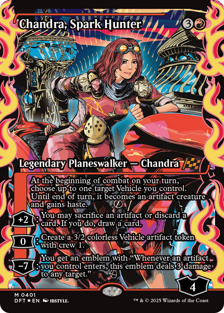 Chandra, Spark Hunter (Showcase) [Aetherdrift] | Galactic Gamez