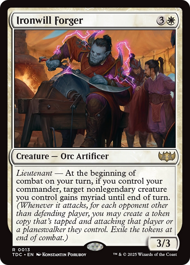 Ironwill Forger [Tarkir: Dragonstorm Commander] | Galactic Gamez