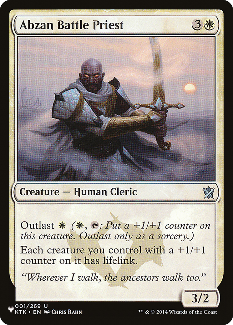 Abzan Battle Priest [The List Reprints] | Galactic Gamez