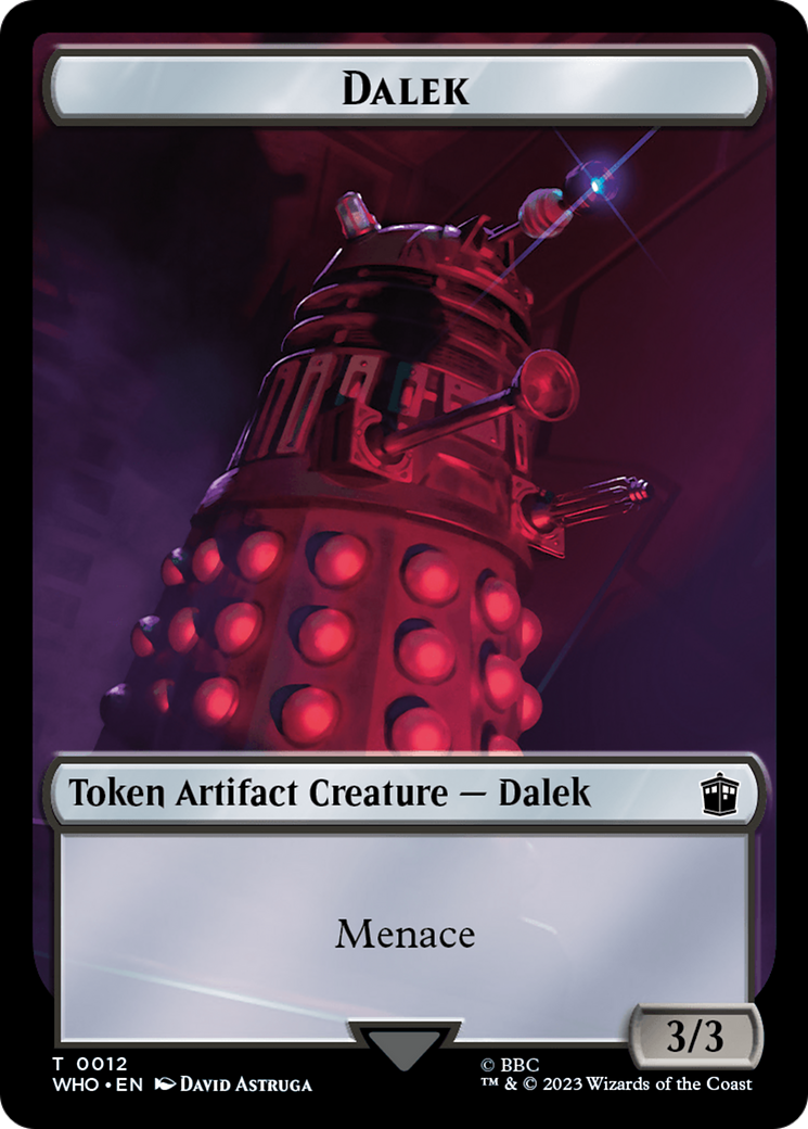 Dalek // Alien Insect Double-Sided Token [Doctor Who Tokens] | Galactic Gamez