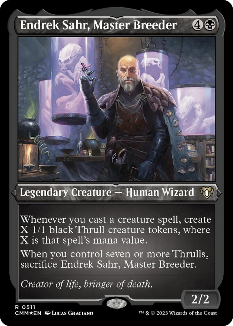 Endrek Sahr, Master Breeder (Foil Etched) [Commander Masters] | Galactic Gamez
