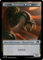 Phyrexian Germ // Phyrexian Wurm (0018) Double-Sided Token [Modern Horizons 3 Tokens] | Galactic Gamez