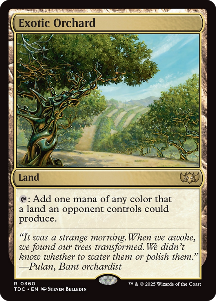 Exotic Orchard [Tarkir: Dragonstorm Commander] | Galactic Gamez