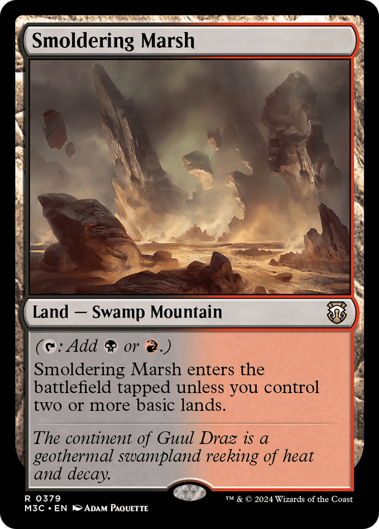 Smoldering Marsh [Modern Horizons 3 Commander] | Galactic Gamez