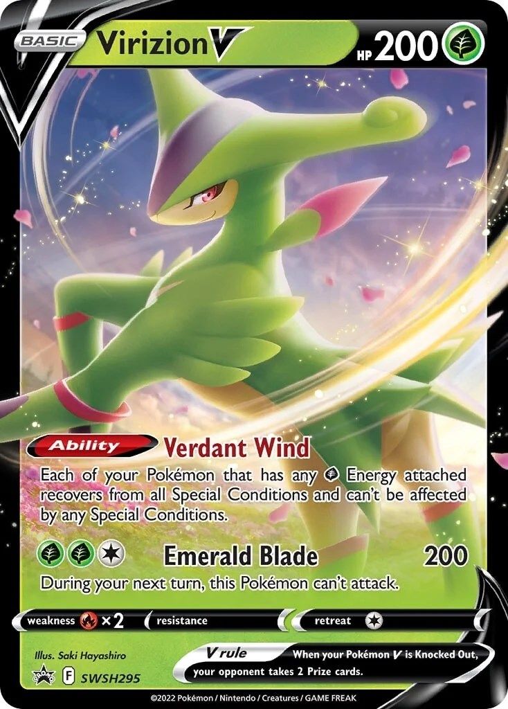 Virizion V (SWSH295) [Sword & Shield: Black Star Promos] | Galactic Gamez