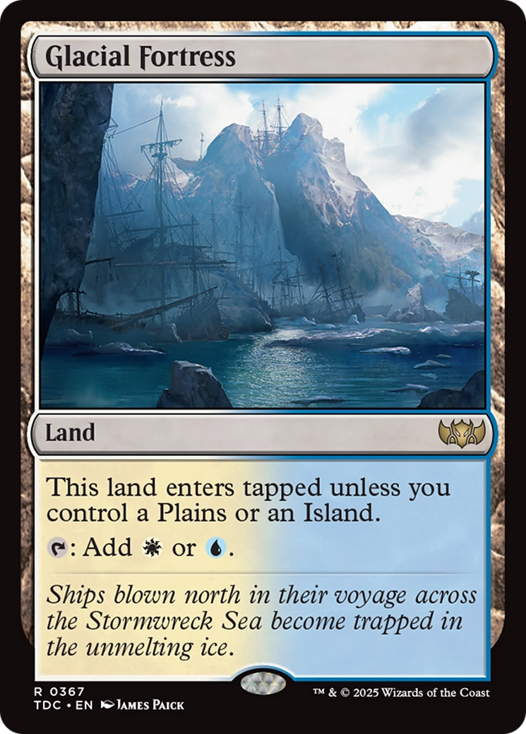 Glacial Fortress [Tarkir: Dragonstorm Commander] | Galactic Gamez
