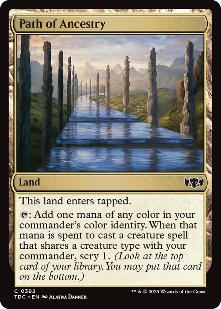 Path of Ancestry [Tarkir: Dragonstorm Commander] | Galactic Gamez