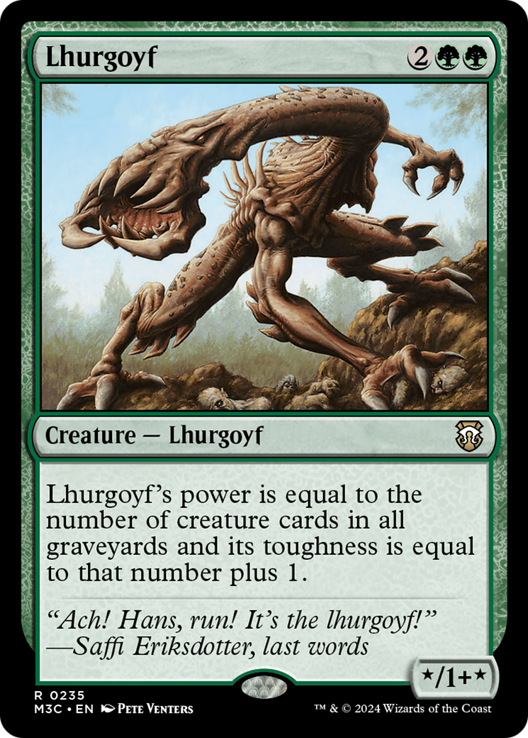 Lhurgoyf (Ripple Foil) [Modern Horizons 3 Commander] | Galactic Gamez