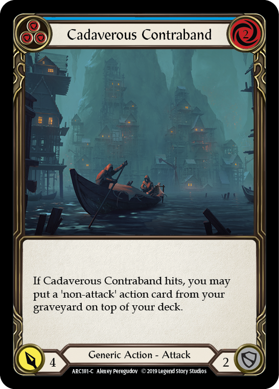 Cadaverous Contraband (Blue) [ARC181-C] (Arcane Rising)  1st Edition Normal | Galactic Gamez