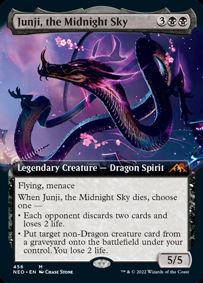 Junji, the Midnight Sky (Extended Art) [Kamigawa: Neon Dynasty] | Galactic Gamez