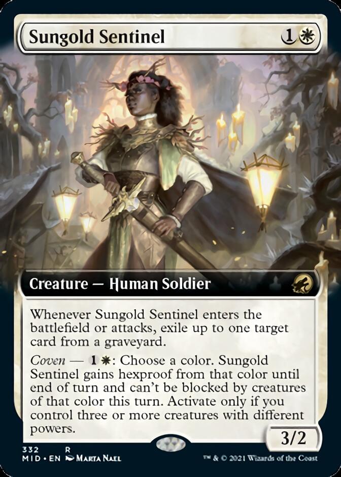 Sungold Sentinel (Extended Art) [Innistrad: Midnight Hunt] | Galactic Gamez