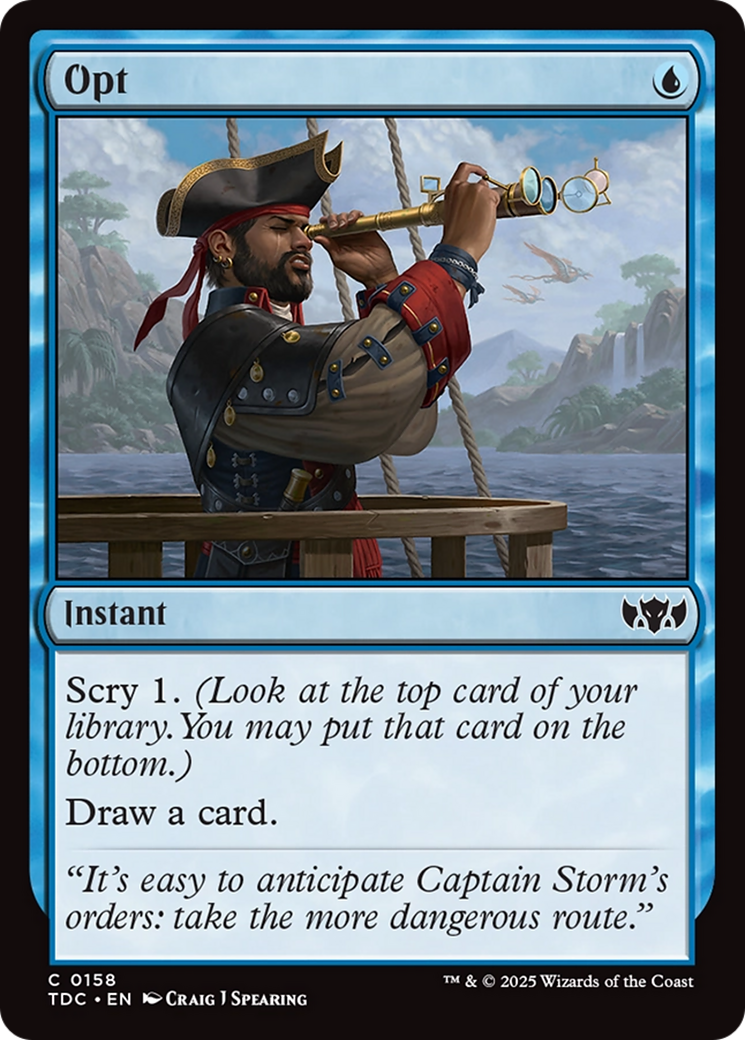 Opt [Tarkir: Dragonstorm Commander] | Galactic Gamez