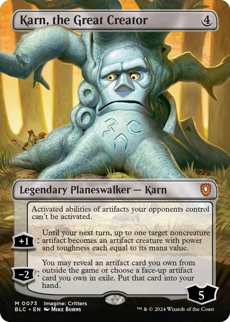 Karn, the Great Creator (Borderless) [Bloomburrow Commander] | Galactic Gamez