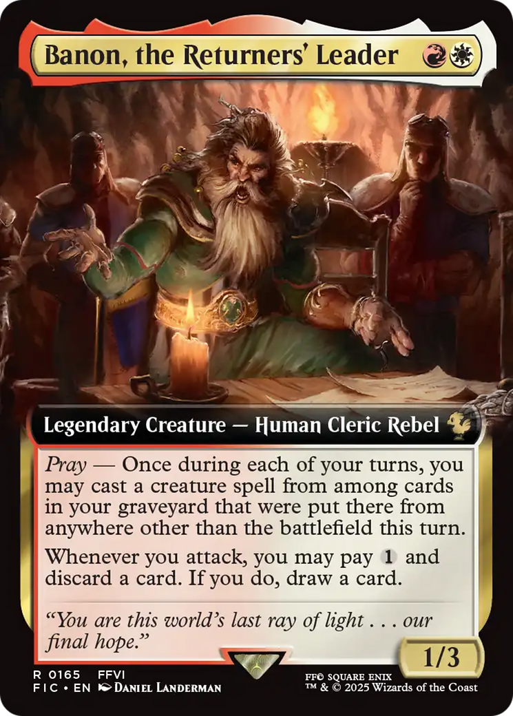 Banon, the Returners' Leader (Extended Art) [FINAL FANTASY Commander] | Galactic Gamez