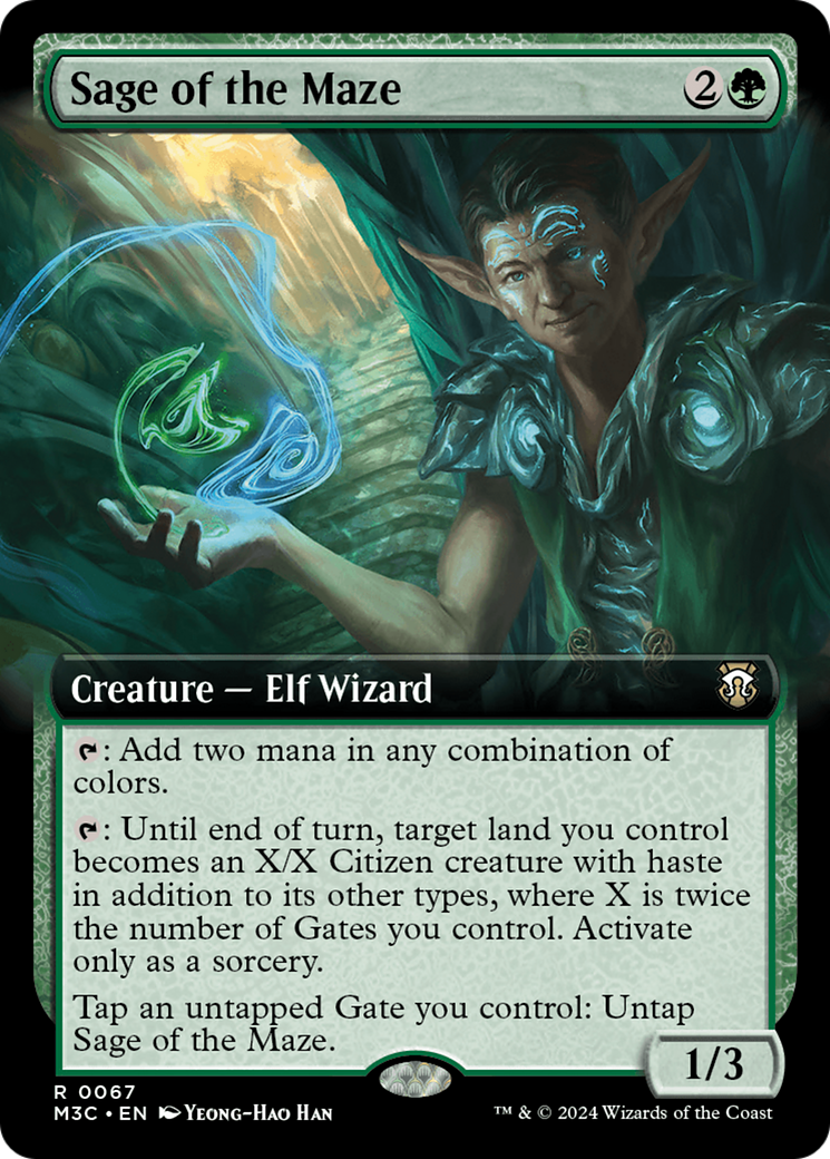 Sage of the Maze (Extended Art) [Modern Horizons 3 Commander] | Galactic Gamez