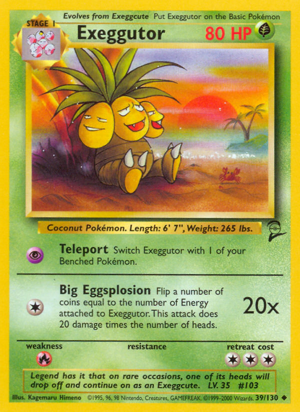 Exeggutor (39/130) [Base Set 2] | Galactic Gamez