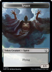 Knight (7) // Spirit (14) Double-Sided Token [March of the Machine Commander Tokens] | Galactic Gamez