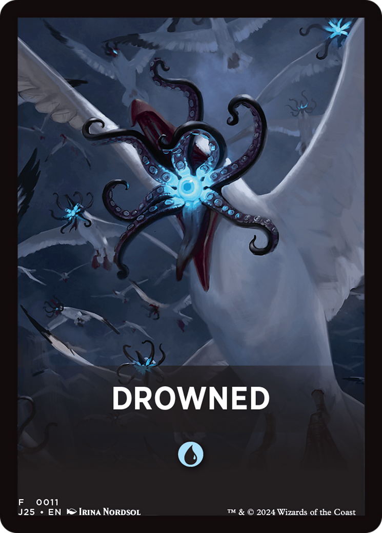 Drowned Theme Card [Foundations Jumpstart Front Cards] | Galactic Gamez