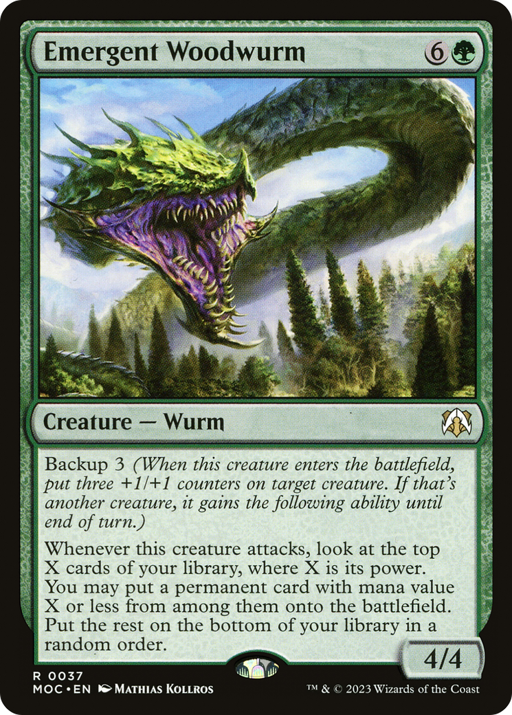 Emergent Woodwurm [March of the Machine Commander] | Galactic Gamez