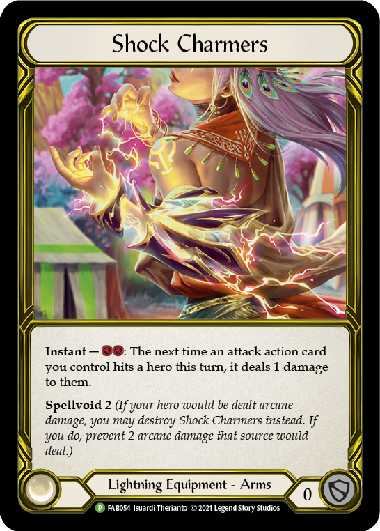 Shock Charmers (Golden) [FAB054] (Promo)  Cold Foil | Galactic Gamez