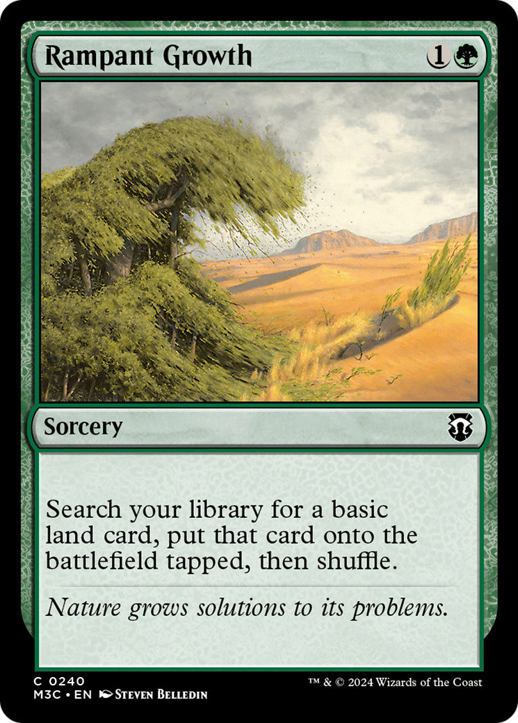 Rampant Growth (Ripple Foil) [Modern Horizons 3 Commander] | Galactic Gamez