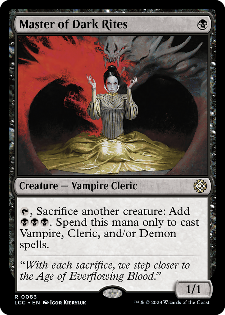 Master of Dark Rites [The Lost Caverns of Ixalan Commander] | Galactic Gamez