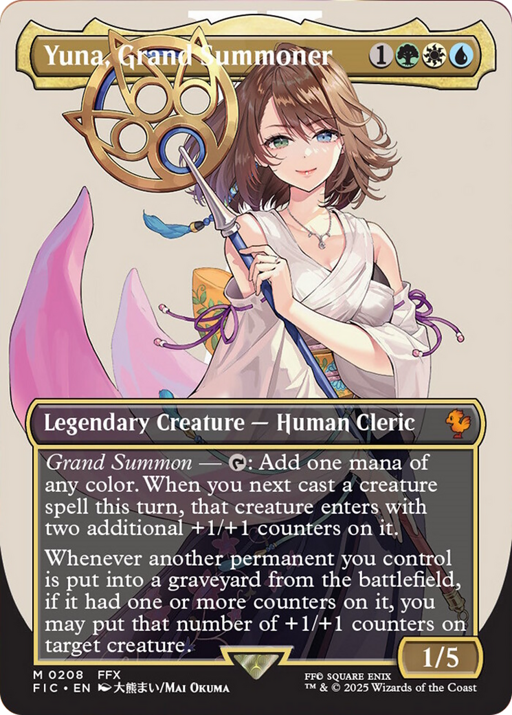 Yuna, Grand Summoner (Borderless) [FINAL FANTASY Commander] | Galactic Gamez