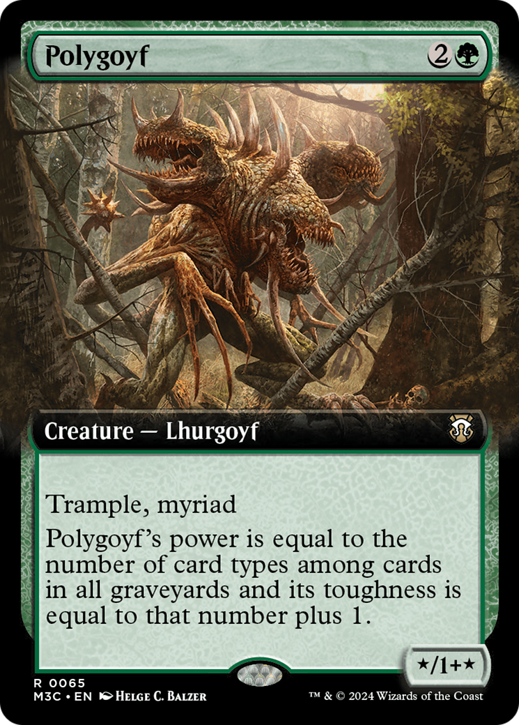 Polygoyf (Extended Art) [Modern Horizons 3 Commander] | Galactic Gamez
