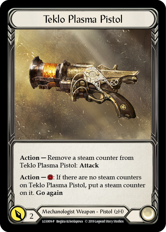 Teklo Plasma Pistol [LGS009-P] (Promo)  1st Edition Cold Foil | Galactic Gamez