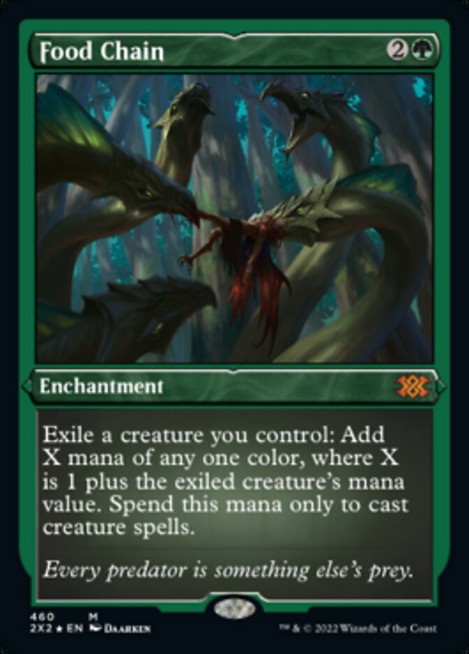 Food Chain (Foil Etched) [Double Masters 2022] | Galactic Gamez