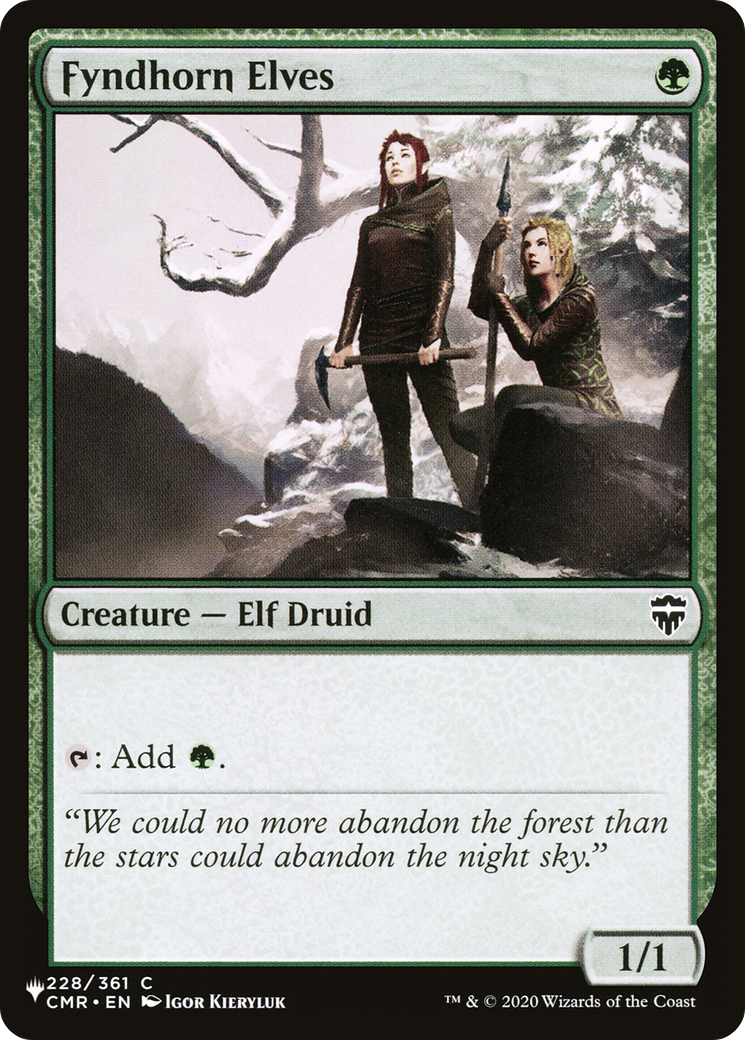 Fyndhorn Elves [The List] | Galactic Gamez