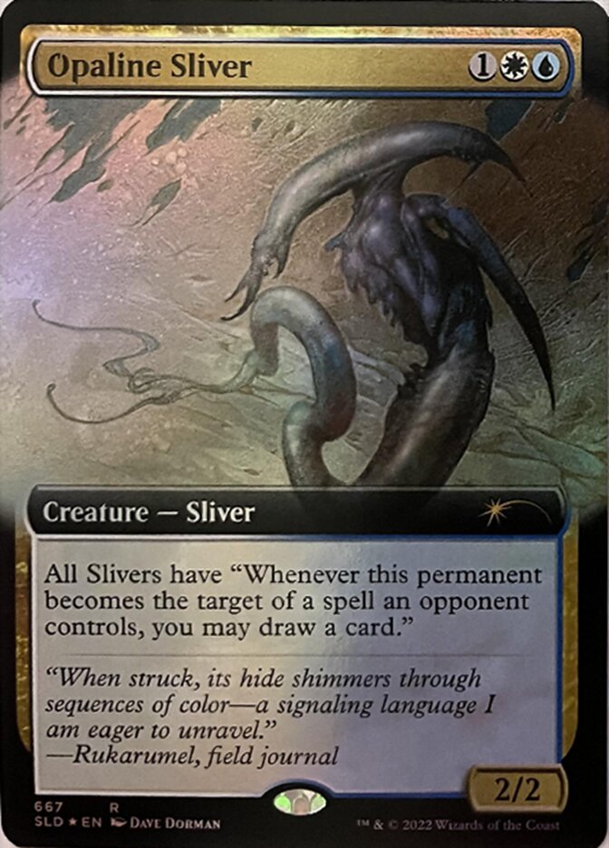 Opaline Sliver (Extended Art) [Secret Lair Drop Promos] | Galactic Gamez