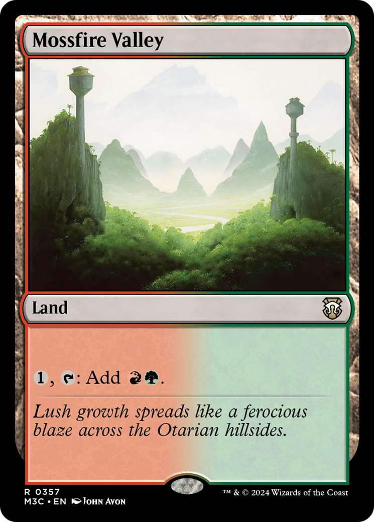Mossfire Valley (Ripple Foil) [Modern Horizons 3 Commander] | Galactic Gamez