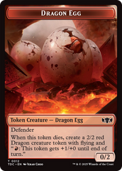 Dragon Egg // Dragon (0013) Double-Sided Token [Tarkir: Dragonstorm Commander Tokens] | Galactic Gamez