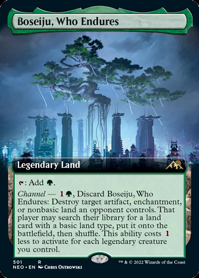 Boseiju, Who Endures (Extended Art) [Kamigawa: Neon Dynasty] | Galactic Gamez