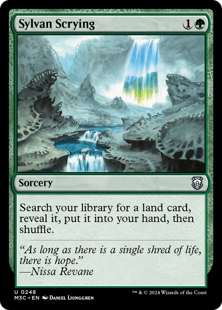 Sylvan Scrying (Ripple Foil) [Modern Horizons 3 Commander] | Galactic Gamez