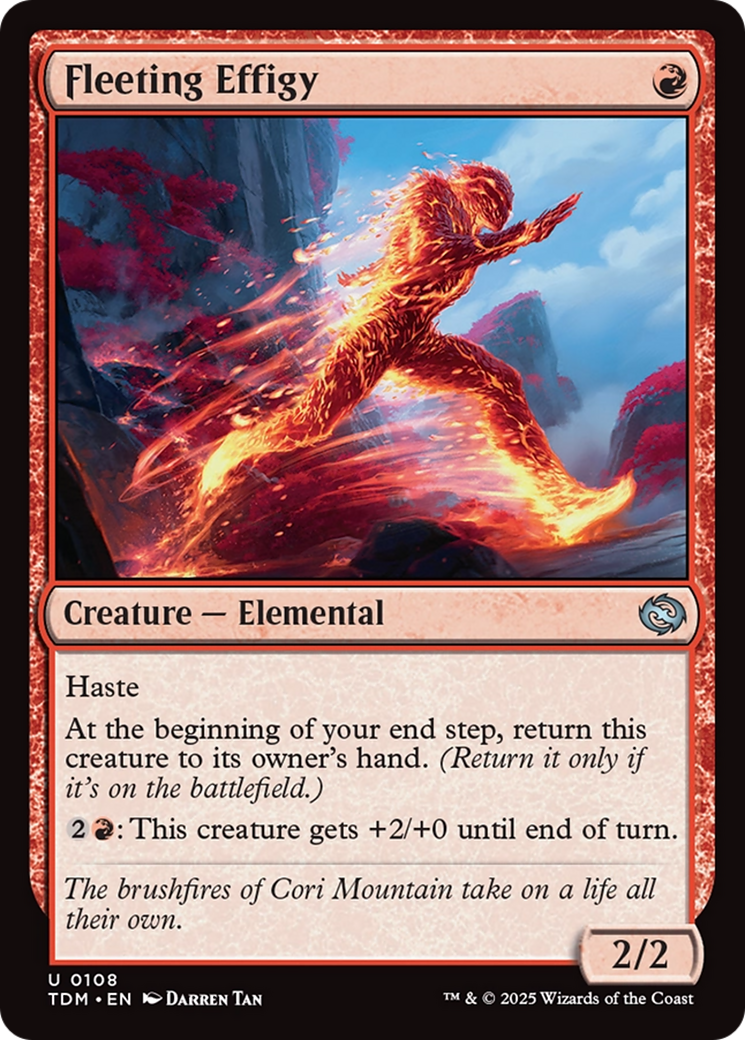 Fleeting Effigy [Tarkir: Dragonstorm] | Galactic Gamez