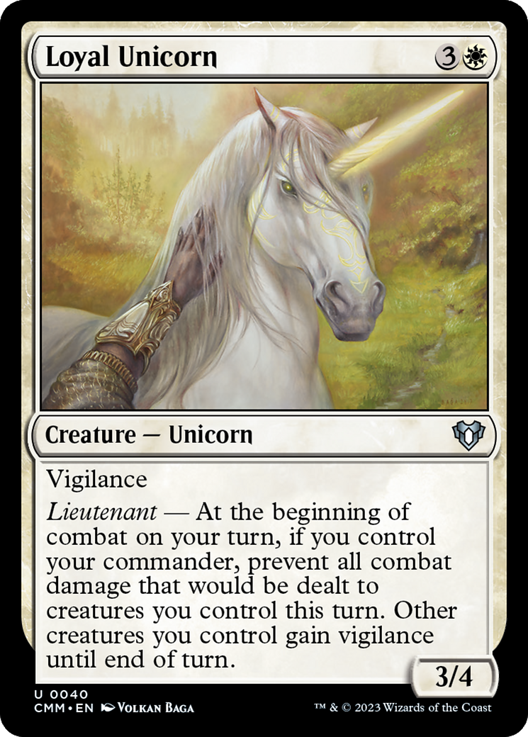 Loyal Unicorn [Commander Masters] | Galactic Gamez
