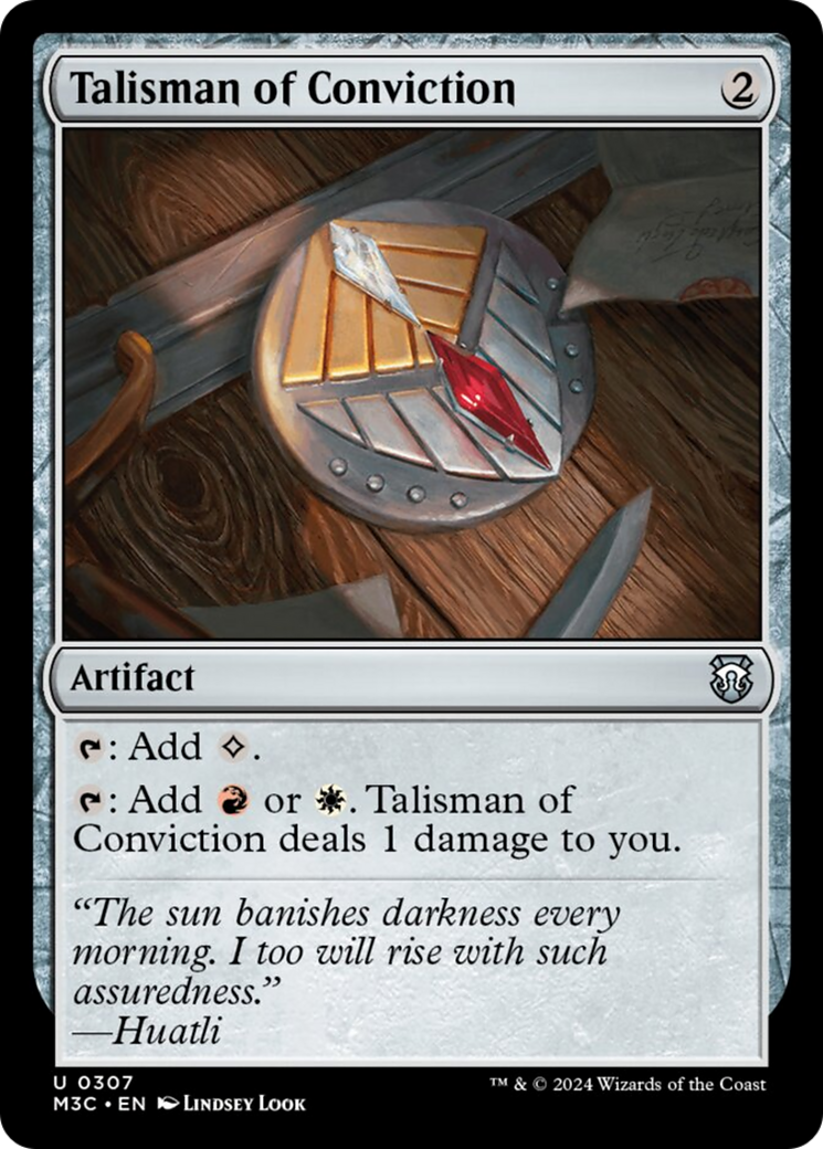 Talisman of Conviction (Ripple Foil) [Modern Horizons 3 Commander] | Galactic Gamez