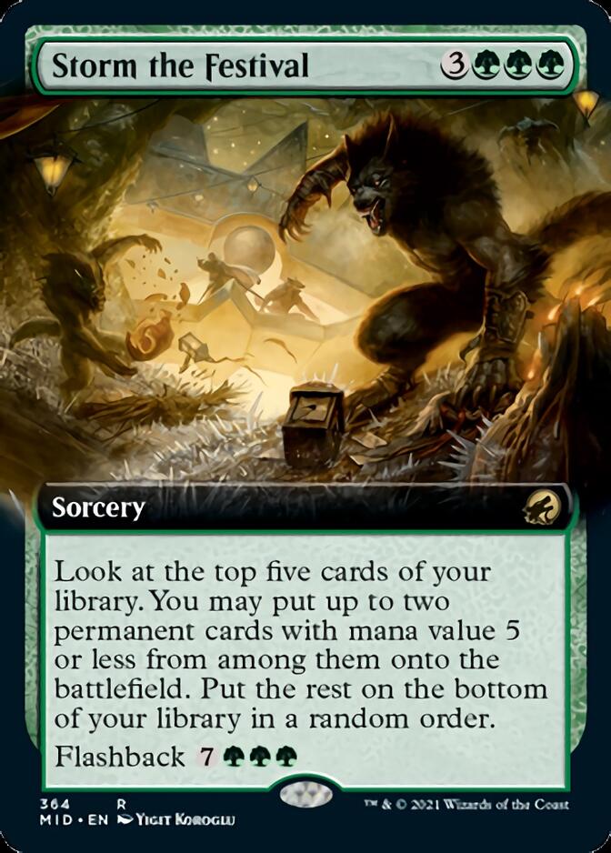 Storm the Festival (Extended Art) [Innistrad: Midnight Hunt] | Galactic Gamez
